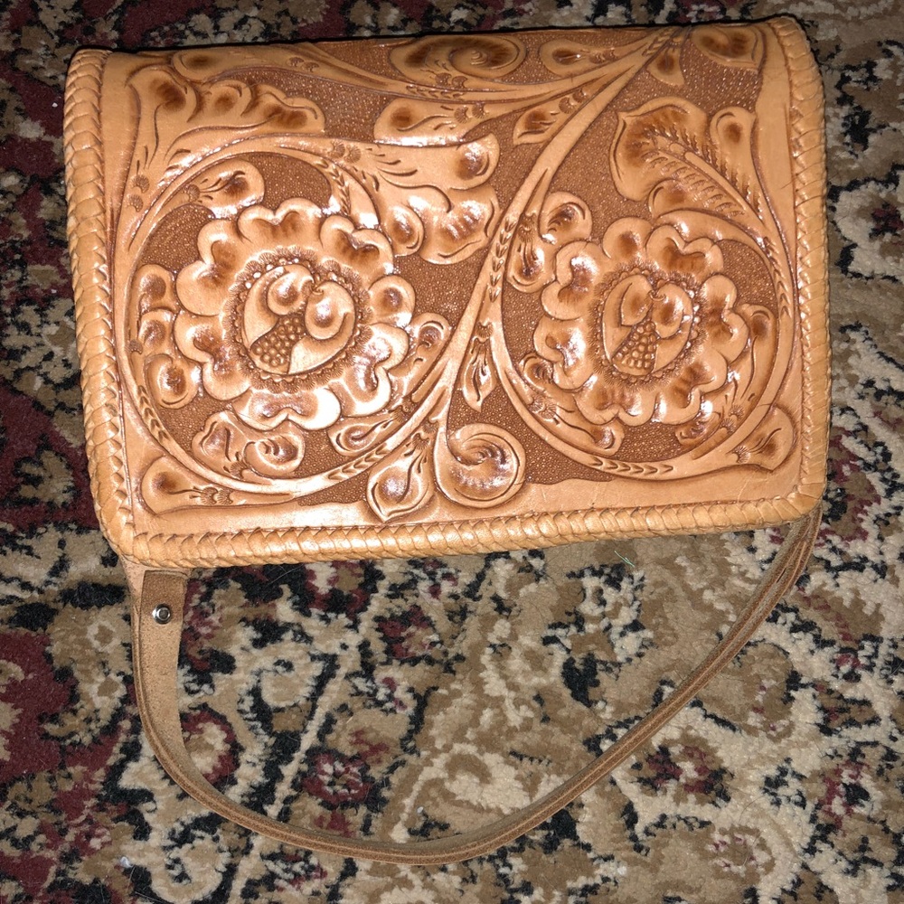 Vintage Brown Mexican  purse/shoulder bag!